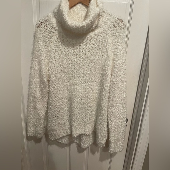 POL Sweaters - POL From Anthropology Elegant White Turtleneck Sweater S